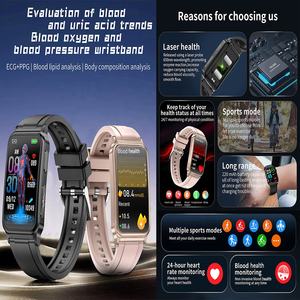 Montre intelligente G08 H Band avec écran HD de 1,47 pouces, suivi de la santé, fréquence cardiaque, tension artérielle, suivi de la forme physique, plus de 150 sports, montre intelligente Reloj - Product Image 2