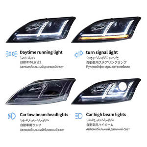 JH pour <span class=keywords><strong>Audi</strong></span> <span class=keywords><strong>TT</strong></span>, ensemble de phares 2006-2014, feux de jour à LED modifiés et clignotants, lentille à double faisceau, <span class=keywords><strong>12V</strong></span>, neuf, 6000K - Product Image 3
