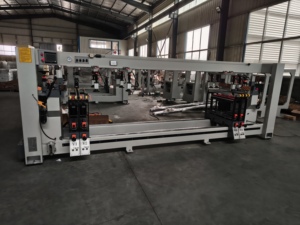 Máquina perforadora de madera automática de alta resistencia, horizontal, de seis hileras, con múltiples husillos (21*8), accionada por motor de 1.5kW para carpintería - Product Image 6