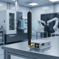 Antenne WiFi omnidirectionnelle 5,8 GHz 5150-5850 MHz 5DBI, antenne pliante externe en forme de plume avec connecteur en cuivre