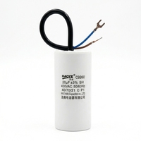 CBB60 12uF 450VAC AC-Motorbetriebskondensator mit Kabel für Waschmaschinen und Wasserpumpen