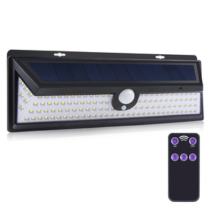 مصباح حديقة شمسي <span class=keywords><strong>Led</strong></span> مقاوم للماء IP65 3-face مع جهاز تحكم عن بعد