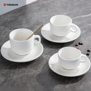 Ensemble tasse et soucoupe en céramique, style campagnard, cadeaux d'affaires, vaisselle en porcelaine de qualité supérieure, logo personnalisé - Product Image 6