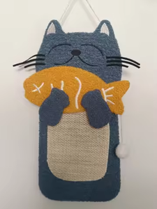 Toptan çin üretici gerçekçi kedi tırmalama ped kaymaz Polyester duvar koruyucu interaktif Pet hareketi oyuncak - Product Image 2