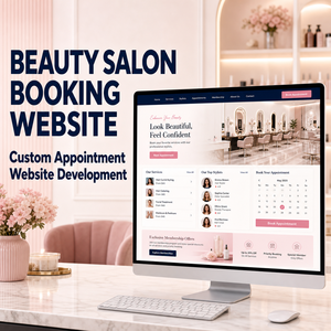 Sito Web Personalizzato per Prenotazioni Salone: Design e Sviluppo con Menu Servizi, Profili Personale e Prenotazioni Appuntamenti - Product Image 1