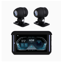 Kamera Dasbor Motor 5 Inci Tahan Air IP67 Wireless CarPlay Android Auto Dual 1080P GPS Navigasi Perekam