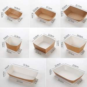 Özel baskılı biyolojik olarak parçalanabilen gıda sınıfı kuşe kağıt KUTU sosisli sandviç kağıt tepsileri - Product Image 6