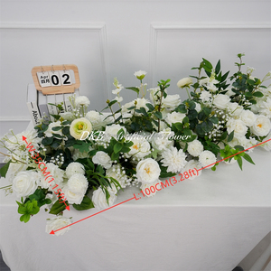 ดอกไม้ประดับโต๊ะงานแต่งงานขายส่ง DKB กุหลาบขาว ไฮเดรนเยีย กล้วยไม้ สำหรับตกแต่งโต๊ะกลางและฉากหลัง - Product Image 2