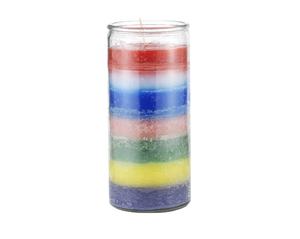Vela azul lisa de 14 días, velas clásicas regliosas blancas para verduras, cera de vidrio transparente, novea, vela de vigilia - Product Image 6