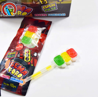 Bâton fluorescent brillant en forme de feu de circulation, vente en gros sucette bonbon