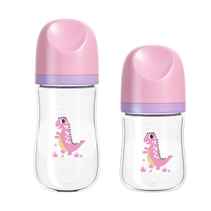 Nouveau produit en vente en gros, prix de gros, biberon <span class=keywords><strong>pour</strong></span> bébé à large ouverture, sans BPA, en PP et silicone, écologique, de 0 à 12 <span class=keywords><strong>mois</strong></span> - Product Image 2