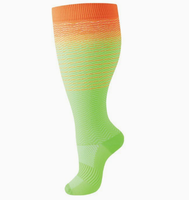 Chaussettes de compression en nylon grande taille pour femmes, à mollet large, très extensibles, pour jambes volumineuses, obèses et surpoids