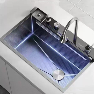 <span class=keywords><strong>ตู้</strong></span>ครัวสแตนเลสดีไซน์ใหม่พร้อมอ่างล้างจานแบบลึกและอ่างล้างจานดิจิตอล - Product Image 1