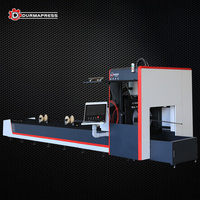 כיכר ועגול צינור סיבי לייזר מכונת חיתוך עם 2kw לייזר מקור