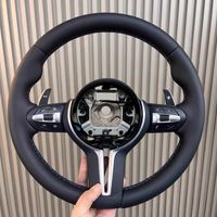 Volant de voiture en cuir pour BMW F30 F10 F15 F36 F20 F22 F25 F32 M3 M4 M5 X5 E46 E60 E70 E90 E91 E92 M Volant sport