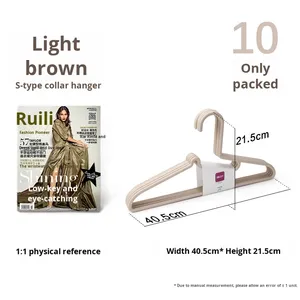 Shunyi Household Multi-Functional Drying Rack Simple No-Trace PP Plastic <strong>Hangers</strong> Adult Collar Protector Single for Home Bag - Product Image 6