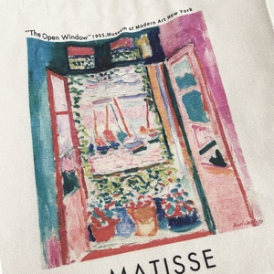 Bolsa de compras con cremallera de un solo hombro y asa suave, con diseño de pintura al óleo de ventana abierta de <span class=keywords><strong>Matisse</strong></span>, informal y personalizada, para portátil - Product Image 4
