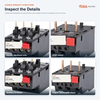 Relais de surcharge moteur JRS1-63 38A-66A, plage de réglage adaptée au contacteur CJX2-63, protection contre la panne de phase, relais thermique AC 50Hz