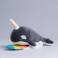 Baleine bleue personnalisée peluche bébé peluches logo personnalisé cachalot oreiller peluche
