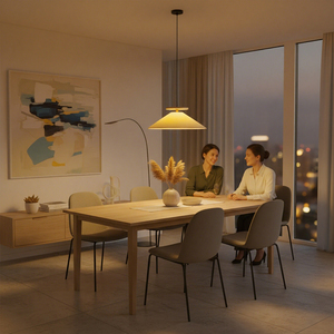 Vintage Song Dynasty-inspirierte Pendel leuchte: Hand gefertigter Xuan-Papier lampen schirm aus alten Methoden für die Innen beleuchtung - Product Image 1