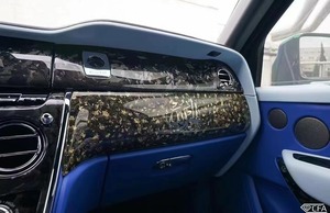 For <b>Rolls</b>-Royce Cullinan Carbon Fiber Interior Cullinan Upgraded Dry Carbon Fiber Style Interior Trim Center Panel - Product Image 5