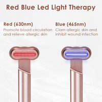 Nouveau modèle 270 degrés Rotation dispositif de massage des yeux Ems micro-courant vibrant masseur des yeux avec fonction de chauffage
