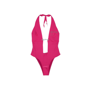 HDJ Plus Size One Piece Swimsuit Deep V Neck Cut Out Monokini <b>Bathing</b> Suit BZ77150 - Product Image 3