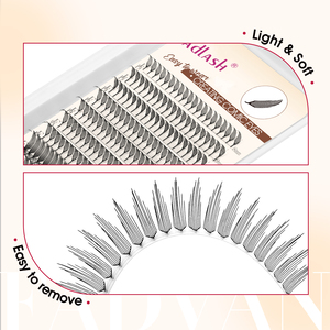 Bán buôn mới tùy chỉnh Manga Lash ghép Spire lông tháp Lash phần mở rộng 0.07mm Anime PREMADE Fan ướt truyện tranh Spire lông mi - Product Image 6