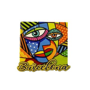 Imán de Resina 3D de Barcelona, España, <span class=keywords><strong>Sagrada</strong></span> <span class=keywords><strong>Familia</strong></span>, Parque Gueill, Mosaico Artístico, Recuerdo de Viaje, Decoración para Refrigerador, Regalo - Product Image 5