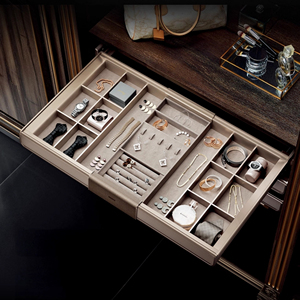 Accessoires de garde-robe de haute qualité, cintres coulissants multifonctionnels, porte-pantalons et tiroirs à grille - Product Image 1