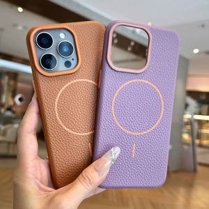 Funda de Cuero Retro con Carga Inalámbrica de Lujo para iPhone 12 13 14 15 16 Pro Max Plus, Fundas Magnéticas con Protección - Product Image 5