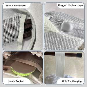공장 도매 가격 휴대용 세탁기 신발 세탁 가방 360 도 청소 신발 세탁 가방 - Product Image 4
