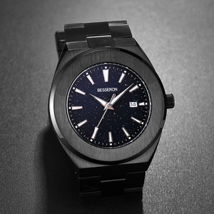 Reloj de cuarzo de lujo con esfera luminosa analógica para hombre, crea tu propio logotipo, reloj dorado personalizado, reloj chapado en oro de <span class=keywords><strong>22K</strong></span>, novedad - Product Image 5