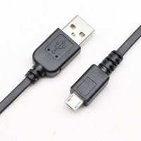 Kabel USB mikro datar USB a ke Micro USB kabel pengisi daya Data datar