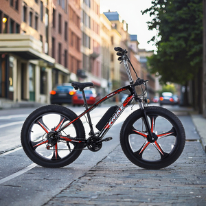 Vélo de montagne à double disque 26 pouces, 21 vitesses, moteur arrière sans balais 250W, cadre en acier à haute teneur en carbone, batterie au lithium, 88E5 26 pouces El - Product Image 2