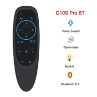 Télécommande vocale G10S PRO BT 2.4G avec souris aérienne sans fil BT5.0, gyroscope, télécommande intelligente rétroéclairée pour Android TV Box