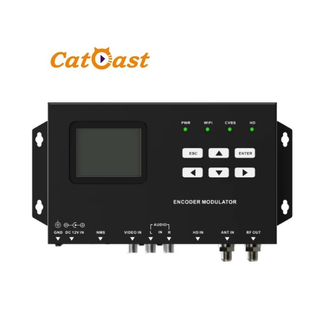 All in One CATV H.264 Encoder DVBT ISDBT Modulator Digital HD Modulator