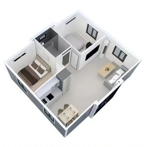 แผงแซนวิชแบบพกพาพับได้สำหรับโรงแรมแบบโมดูลาร์สำเร็จรูปแบบ40ft 20FT ได้ - Product Image 5