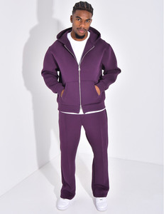 Conjunto Deportivo Personalizado TN para Hombre, Corte Holgado, Tejido Transpirable, Estilo Deportivo, Sudadera con Cremallera y Pantalones de Pierna Recta - Product Image 2