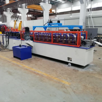 Machine de formage à rouleaux pour volets roulants de type perforé américain, largeur 125 mm, épaisseur 0,7-1,2 mm