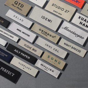 Satin Soft Touch Woven Label Custom <b>Logo</b> Tag Luxury Feel for Fashion Brand - Product Image 5