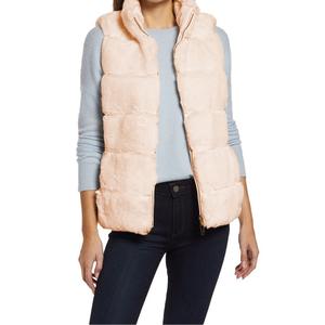 Veste en peluche à col montant de couleur pure pour femmes européennes et américaines d'automne et d'hiver, <span class=keywords><strong>gilet</strong></span> en fausse <span class=keywords><strong>fourrure</strong></span>, cardigan ouvert - Product Image 4