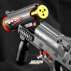 VP449 anello d'oro manuale pazzo squalo tre colpi Softshell pistola giocattolo per bambini lanciaarmi - Product Image 5