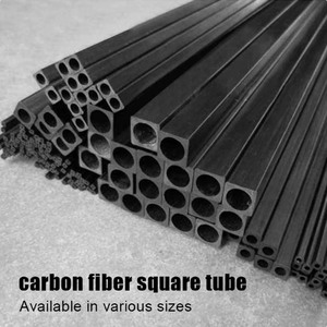 Tube carré en fibre de carbone haute résistance, tube carré en fibre de carbone pultrudé à intérieur rond pour avion RC - Product Image 4