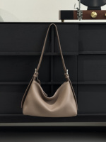 Sac Hobo Souple Courbé en Cuir Grain de Cerf, Sac à Main Fourre-tout à Bandoulière, Vente en Gros, Fournisseur, Approvisionnement en Vrac