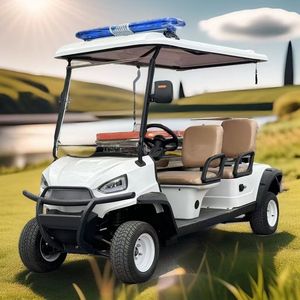 Carrito Médico de Primeros Auxilios, Ambulancia Tipo Carrito de Golf, Mini Carrito de Golf Eléctrico con Equipo Médico para Uso en Carreteras No Públicas - Product Image 1