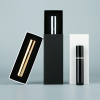 Flacon pulvérisateur de parfum en verre électroplaqué UV de 10 ml, étanche, diffuseur rond à bâtonnets, atomiseur vide rechargeable à brume fine, logo personnalisé