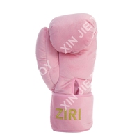 Gants de boxe en peluche personnalisés OEM/ODM, logo personnalisé, gants de boxe rembourrés, couleur rose, gants de boxe doux