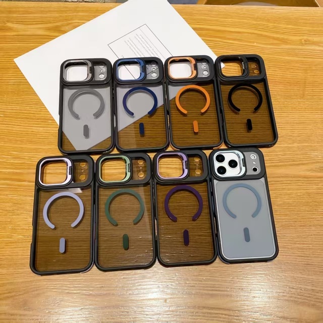 Luxury Matte Transparent Back Magnetic Case for iPhone 17 Air  16 15 14 Plus 18 13 12 11 Pro Max Wireless Charging Cover