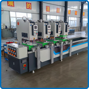 Machine sans couture pour portes et fenêtres UPVC avec soudeur à <span class=keywords><strong>double</strong></span> cadre Fabrication en <span class=keywords><strong>PVC</strong></span> avec moteur central et composants PLC - Product Image 5